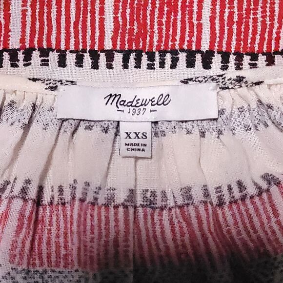 Madewell Sicily Cotton Multicolor Maxi Women's Size XXS DRESS - Picture 6 of 11